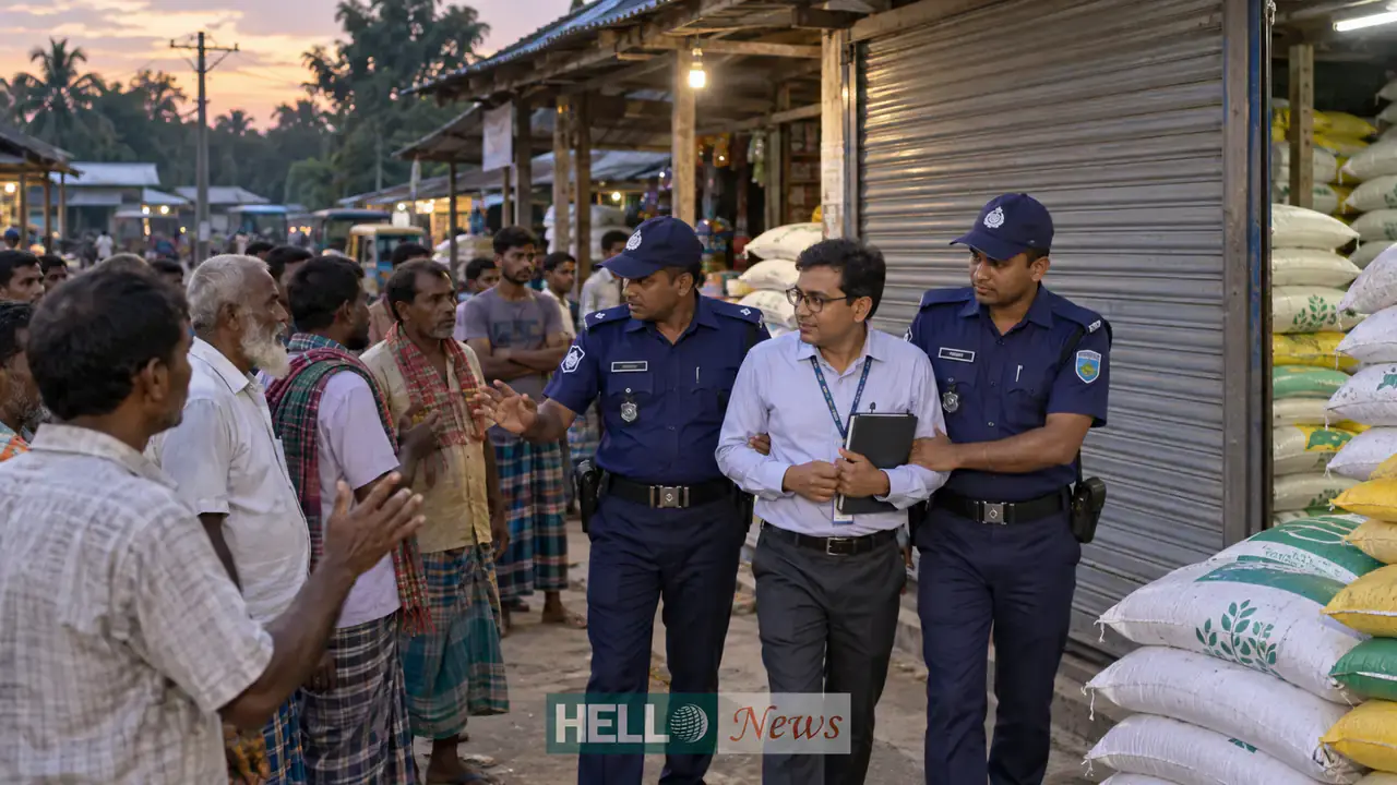 উলিপুরের সার বিক্রয়কেন্দ্রে পুলিশি মধ্যস্থতার প্রতীকী দৃশ্য